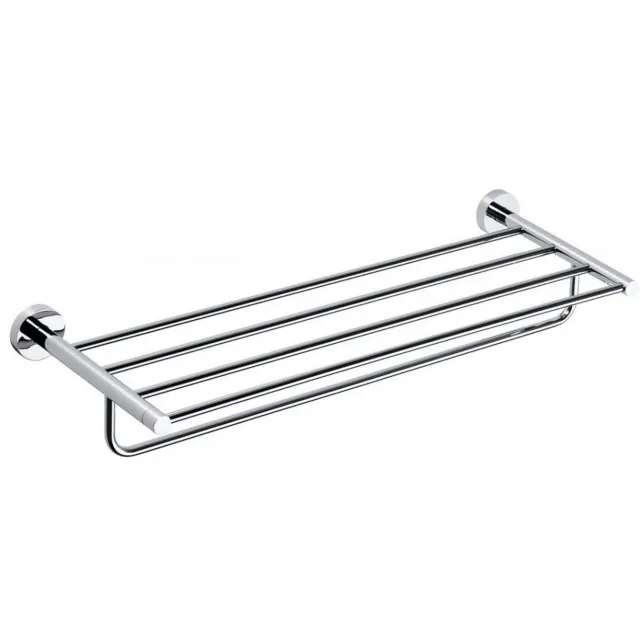 Sapho Dubbele Handdoekhouder Sapho X-Round Hangend met Plankopslag 65 cm Chroom
