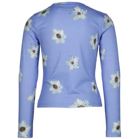 Raizzed gebloemde longsleeve lila, foto 3