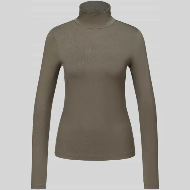 S.Oliver Pullover met col jersey kwaliteit Donkergroen