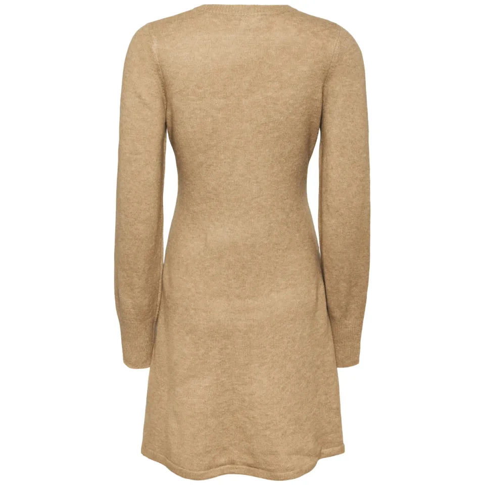 Mamalicious gebreide zwangerschapsjurk beige, foto 3