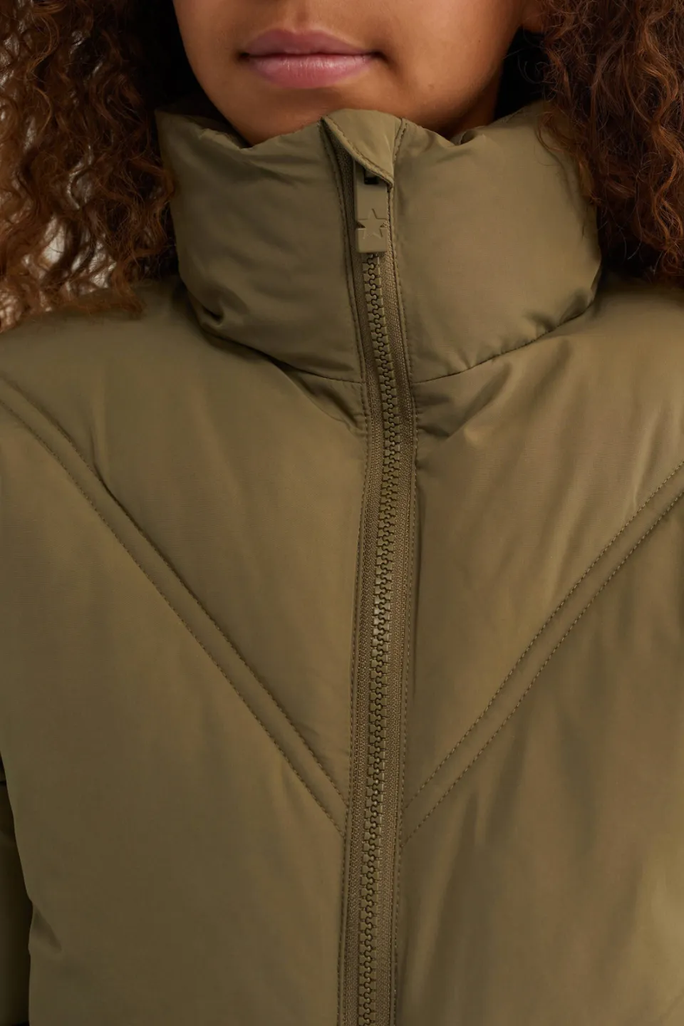 WE Fashion winterjas olijfgroen, foto 7