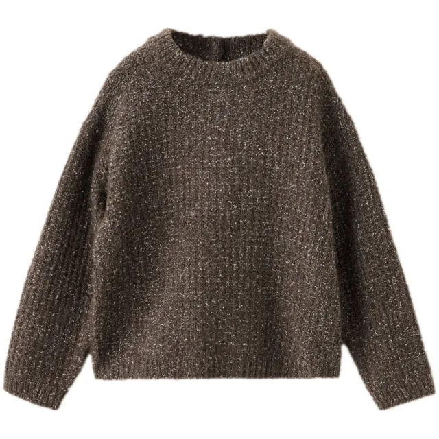 Mango Kids gebreide trui met wol - bruin