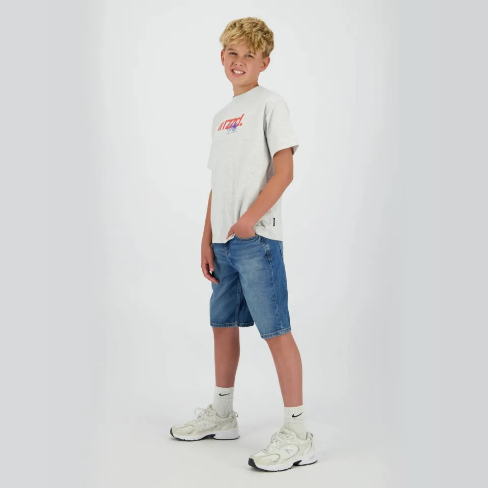 Raizzed T-shirt grijs melange Lichtgrijs melange