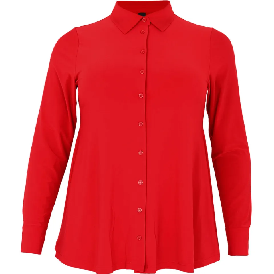 Yoek A-lijn blouse rood, foto 3