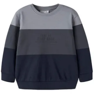 NAME IT MINI rechtvallende sweater - donkerblauw Meerkleurig Donkerblauw/middenblauw