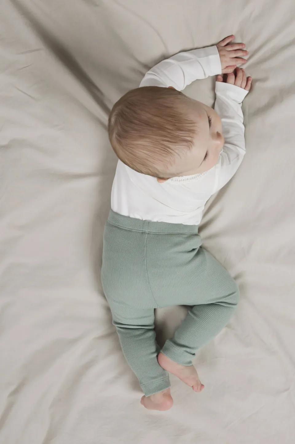 NAME IT BABY skinny babybroek grijs Slate Gray