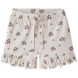 Lil' Atelier MINI regular gebloemde casual short crème Lichtroze