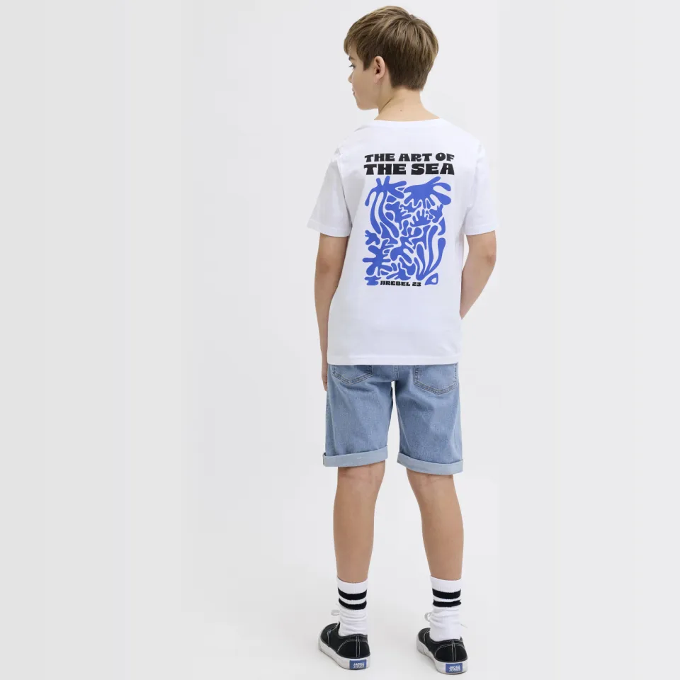 JJ Rebel JUNIOR jeansshort medium blue denim, foto 4