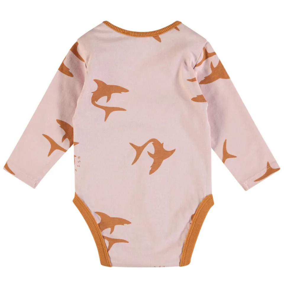Wildfish romper met all-over print lichtroze/bruin, foto 4