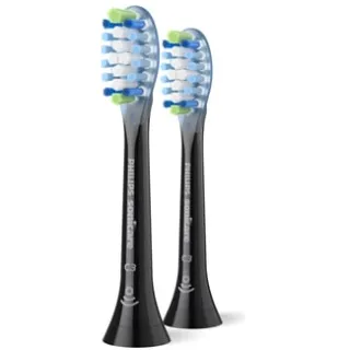 Philips Premium Plaque Defence - Set van 2 opzetborstels - HX9042/88 zwart