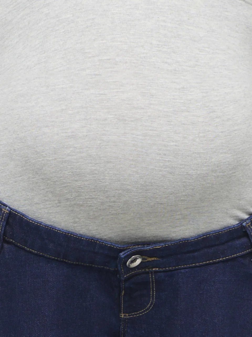 Only MATERNITY low waist zwangerschaps wide leg jeans dark blue denim, foto 8