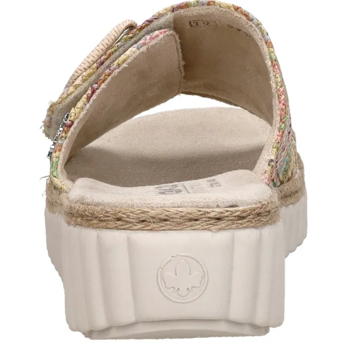 Rieker slipper multicolor beige, foto 5