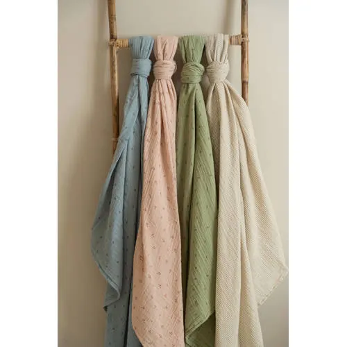 Little Dutch Pure Soft hydrofiele swaddle doek beige, foto 3