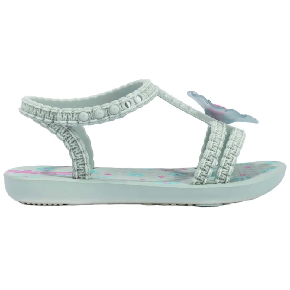 Ipanema Daisy Baby gebloemde sandalen mintgroen/roze