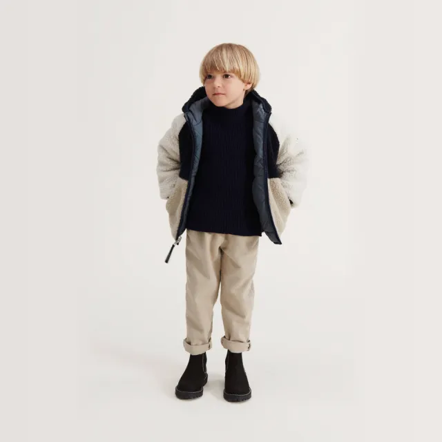 Liewood Jackson reversible winterjas blauw/beige