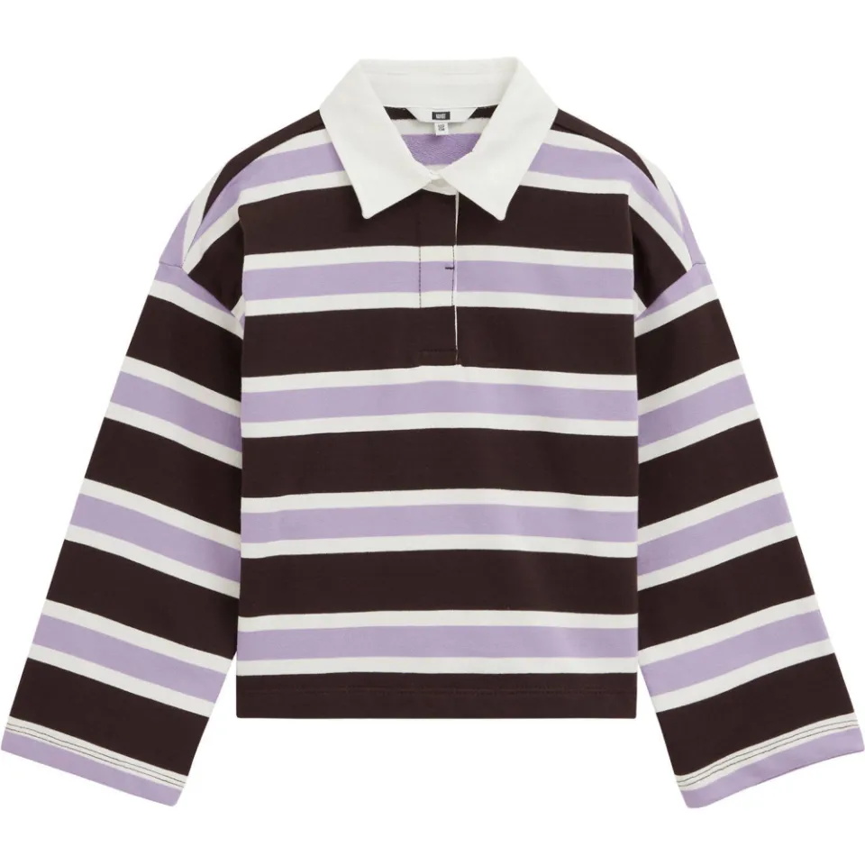 WE Fashion gestreepte longsleeve bruin, foto 2