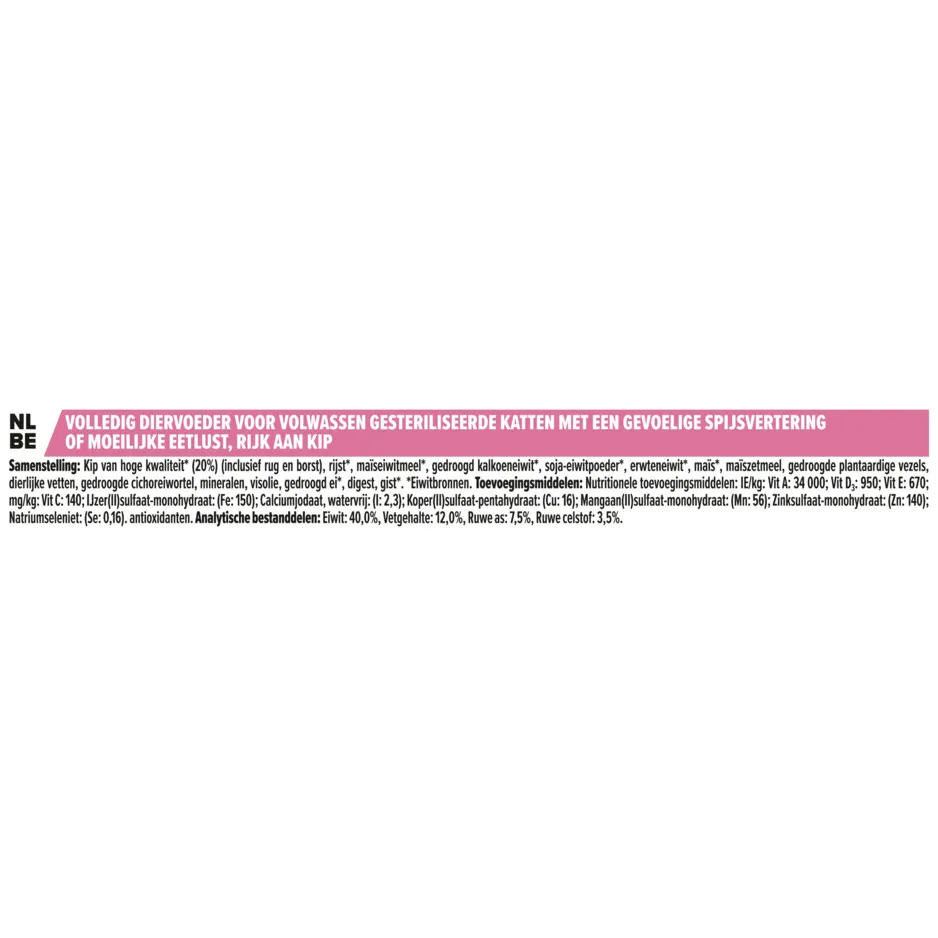 Pro Plan Sterilised Adult delicate digestion kattenvoer kip 10 kg, foto 3
