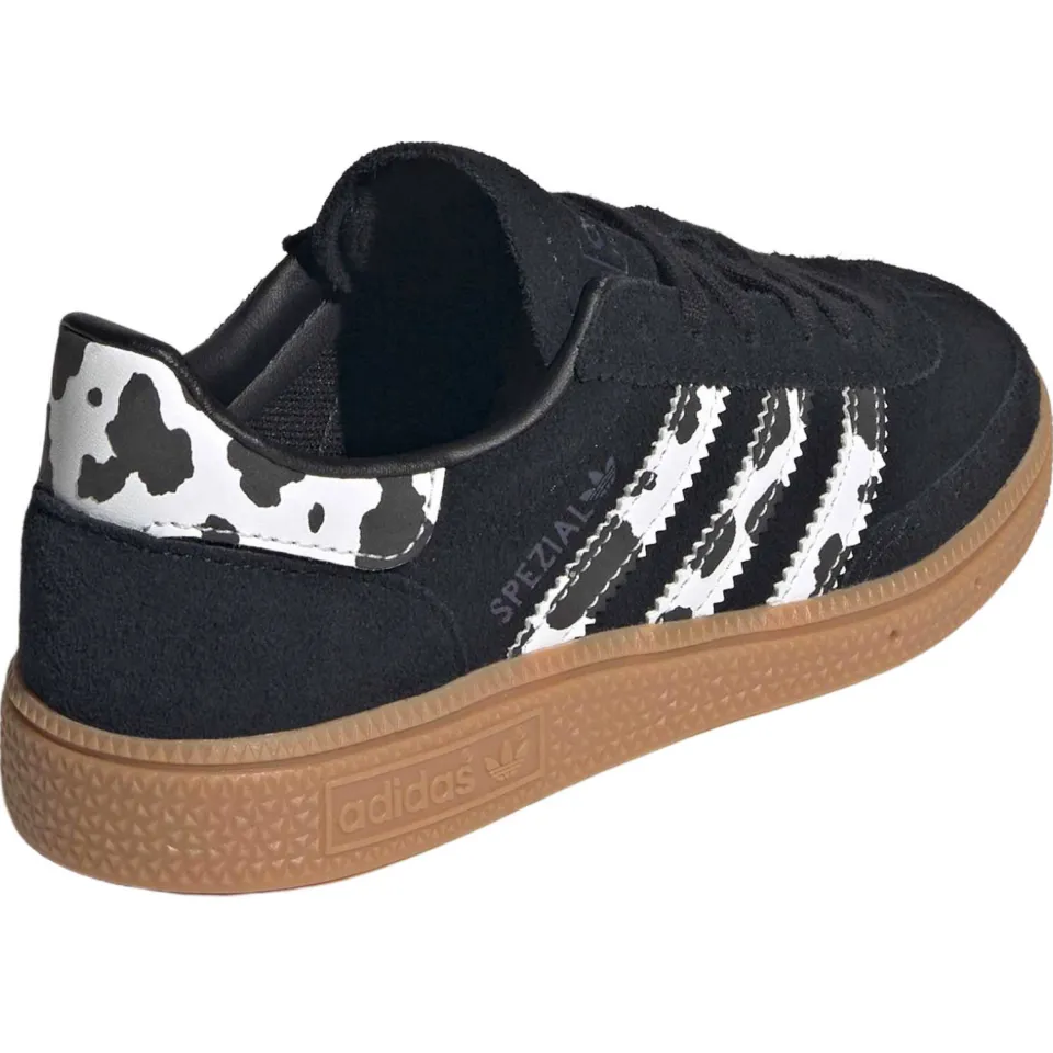 Adidas Originals Handbal Spezial suède sneakers met koeienprint - zwart/wit, foto 4