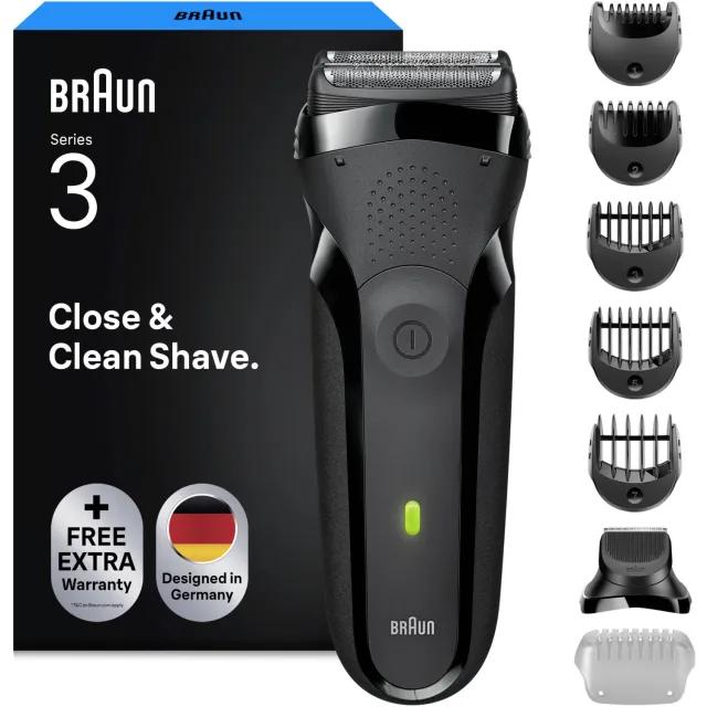 Braun Series 3 300BT elektrisch scheerapparaat zwart