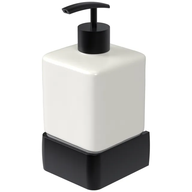 Zeepdispenser Haceka Aline Black 7,4x15,4 cm Aluminium Mat Zwart