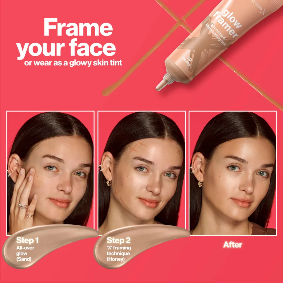 Max Factor Glow Framer bronzer en highlighter 020 Honey, foto 2