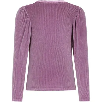 Like Flo fluwelen longsleeve paars, foto 3