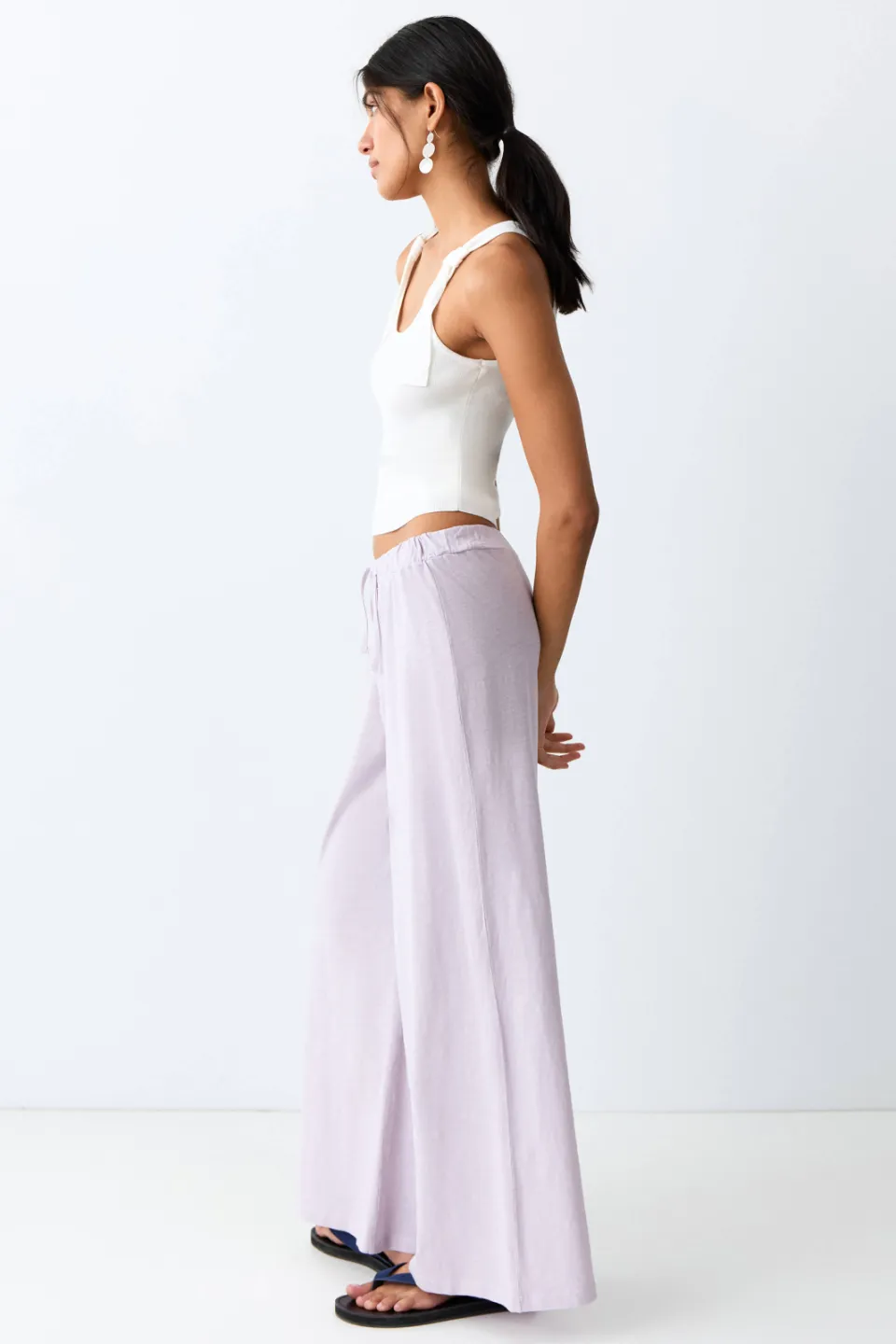 Mango Teen casual broek lila, foto 4