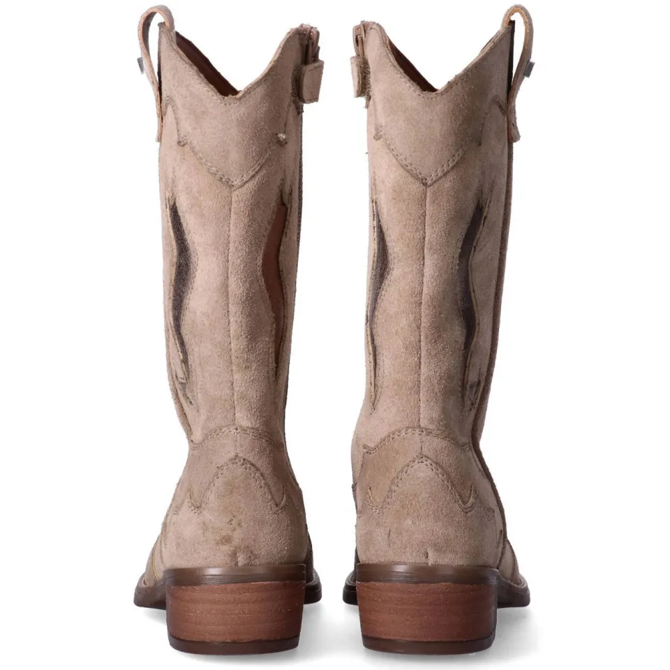 Tommy Hilfiger leren laarzen met blokhak - taupe, foto 2