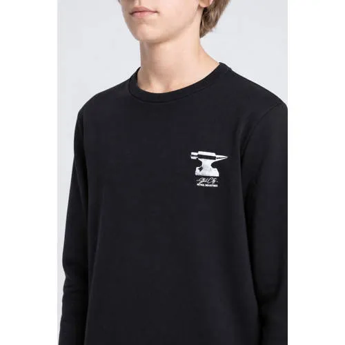 Petrol Industries sweater met backprint - zwart, foto 4