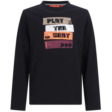 TYGO & vito longsleeve met print zwart