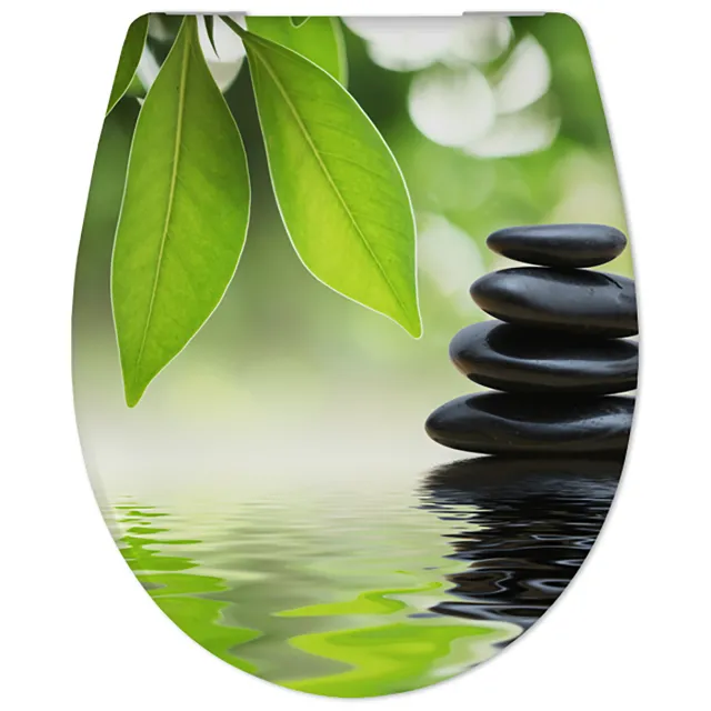 Cedo Toiletzitting Cedo Wellness en Stone Softclose Veelkleurig Groen