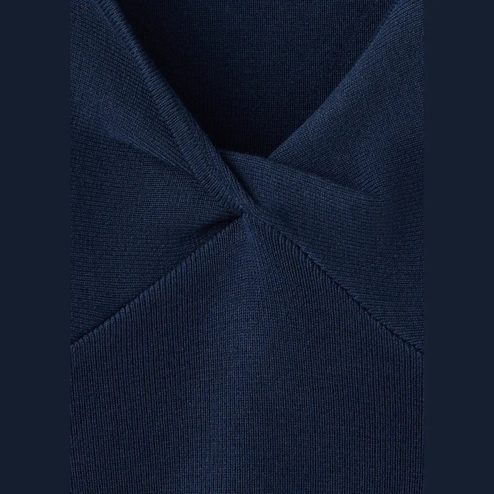 Mango Teen gebreide top donkerblauw, foto 6