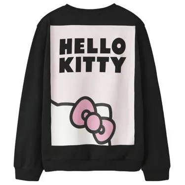 NAME IT KIDS Hello Kitty sweater met backprint - zwart Backprint, foto 2