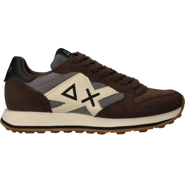 Sun68 Jaki 2.0 Bicolor sneaker bruin