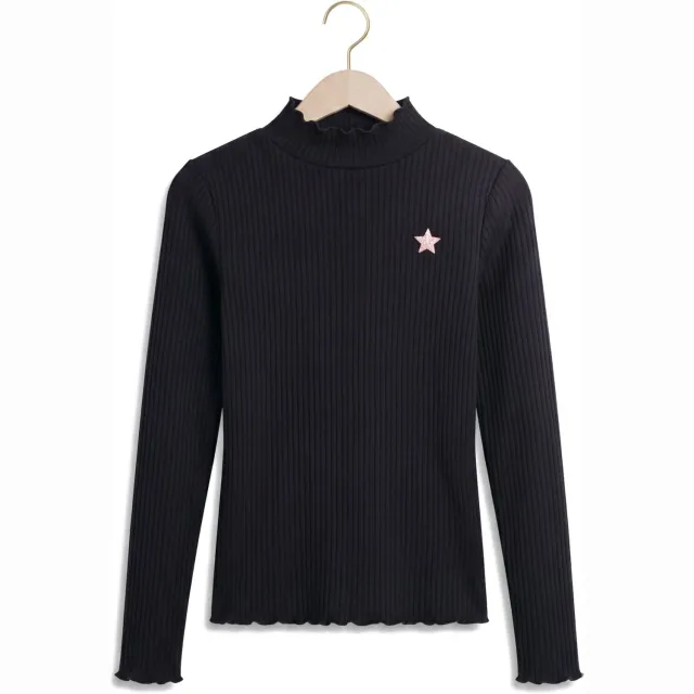 Like Flo getailleerde longsleeve zwart, foto 2