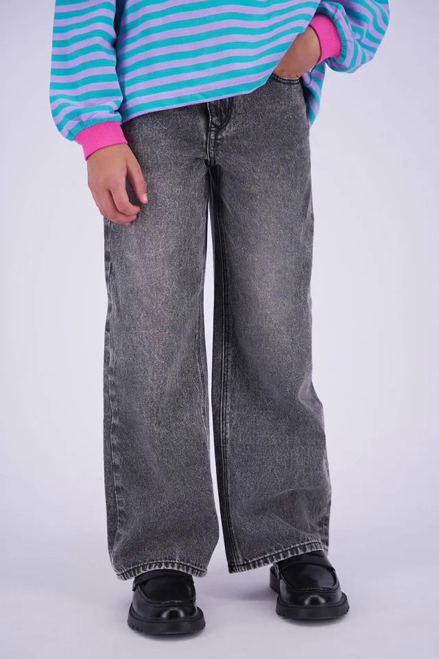 Vingino Cherry wide leg jeans - grijs denim, foto 4