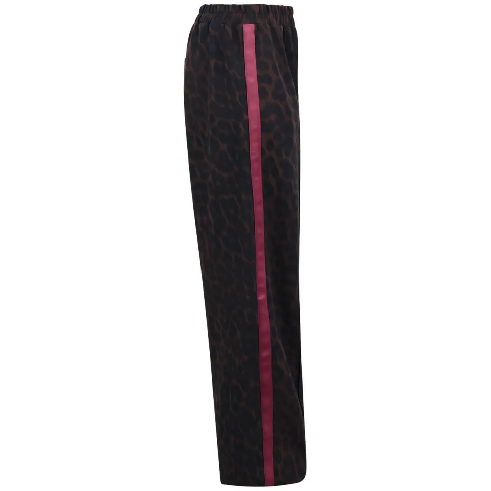 Shoeby casual broek panterprint donkerbruin, foto 3