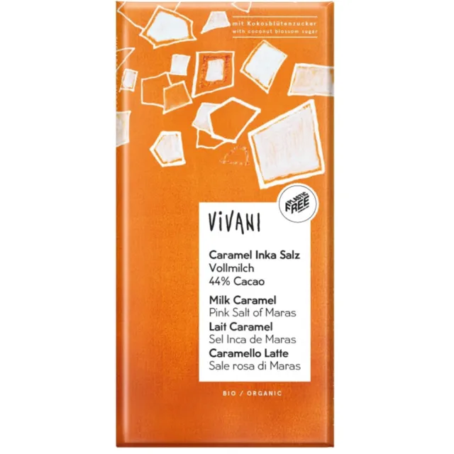 Vivani melkchocoladereep karamel inca zout