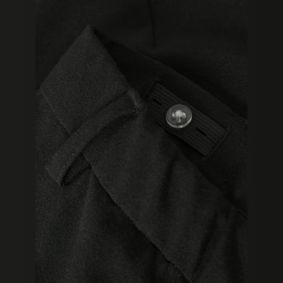 LMTD casual broek met plooien zwart, foto 4