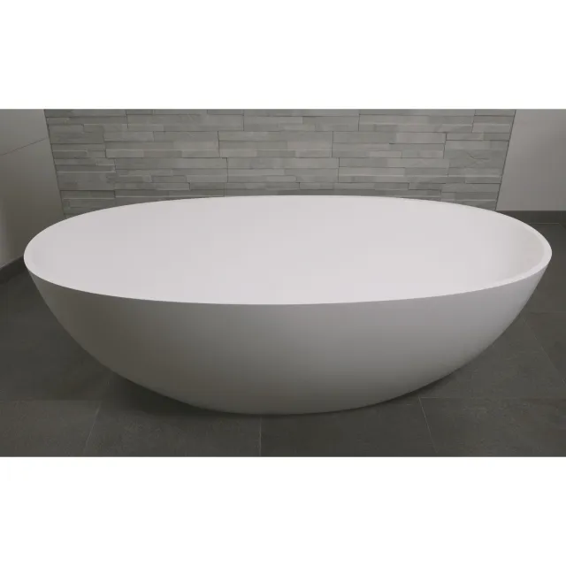 Luca Vasca vrijstaand bad solid surface mat wit