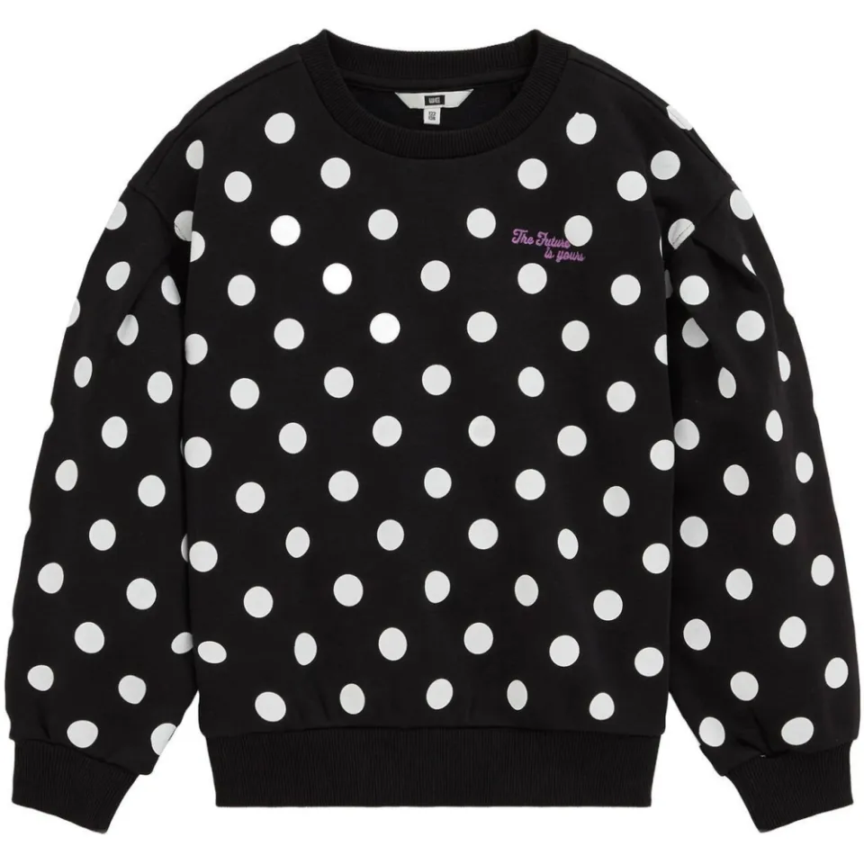 WE Fashion sweater met stippen - zwart/wit, foto 2