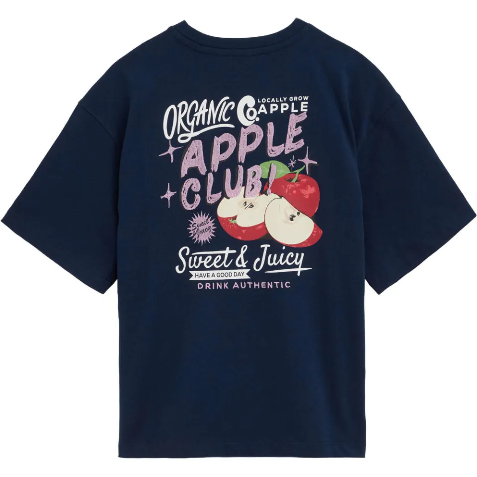 WE Fashion T-shirt met backprint donkerblauw, foto 3