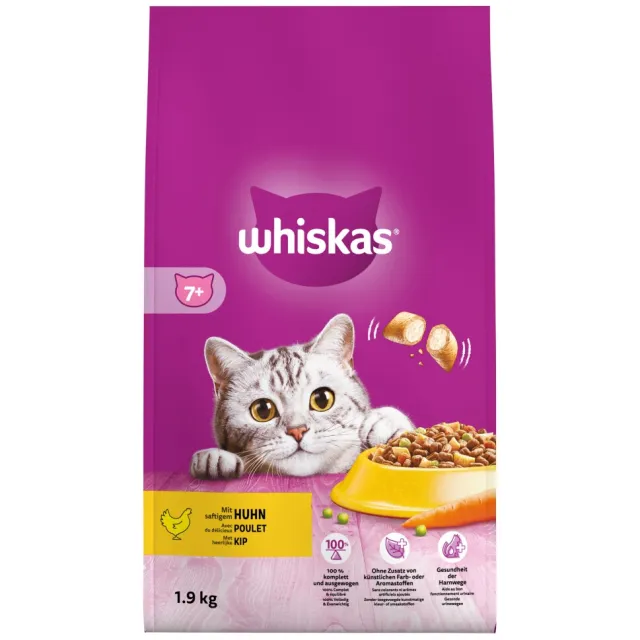 Whiskas 7+ Adult droogvoer kip, foto 2