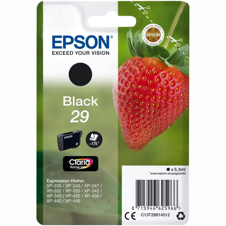 Epson 29 inktcartridge zwart 175 pagina's