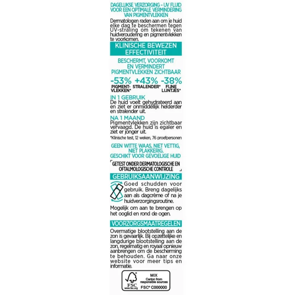 L'oréal Paris Bright Reveal Dark Spot UV fluid - SPF50+ - 50 ml, foto 3