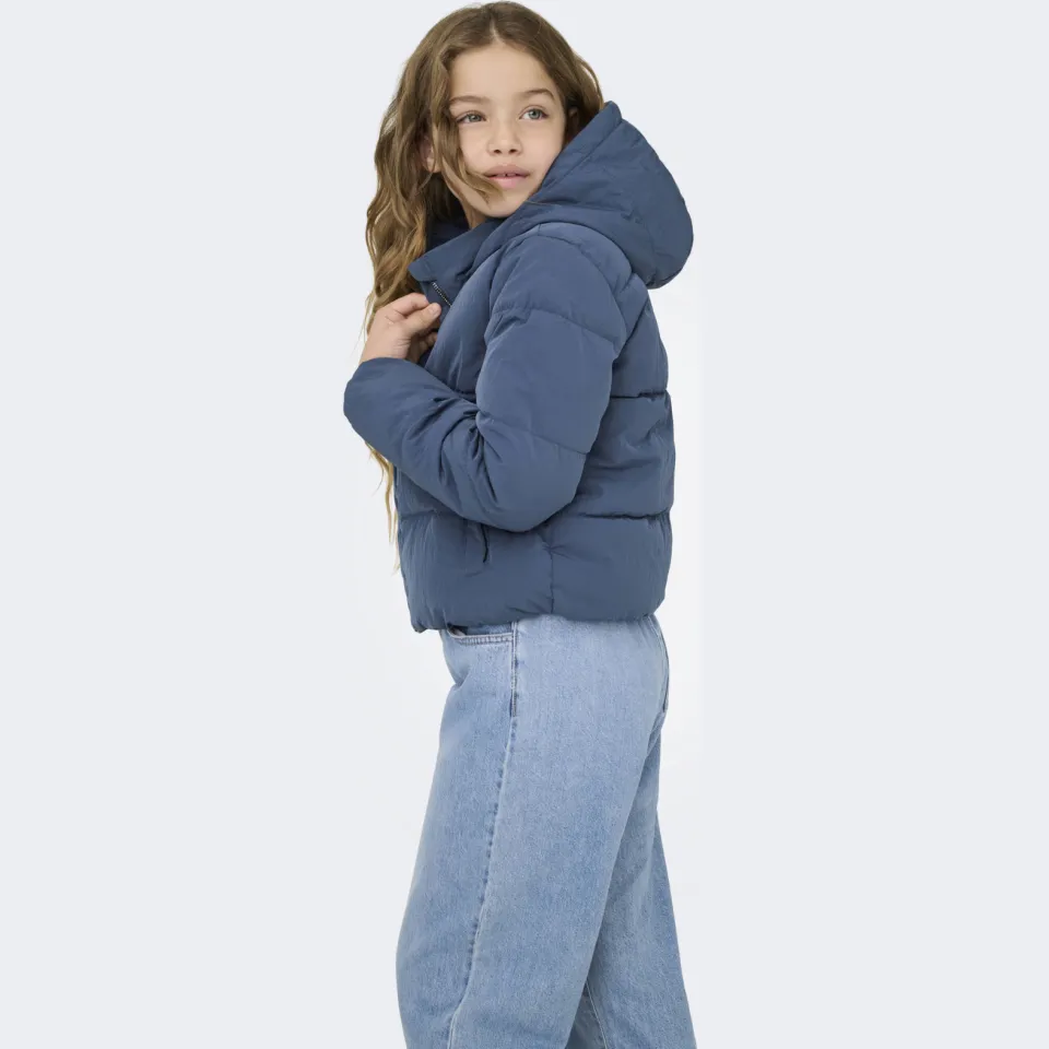 Only gewatteerde winterjas blauw, foto 7