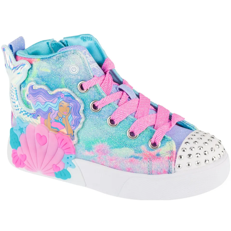 Skechers Twinkle Magic Mermaid Sea hoge sneaker lichtblauw licht blauw, foto 3
