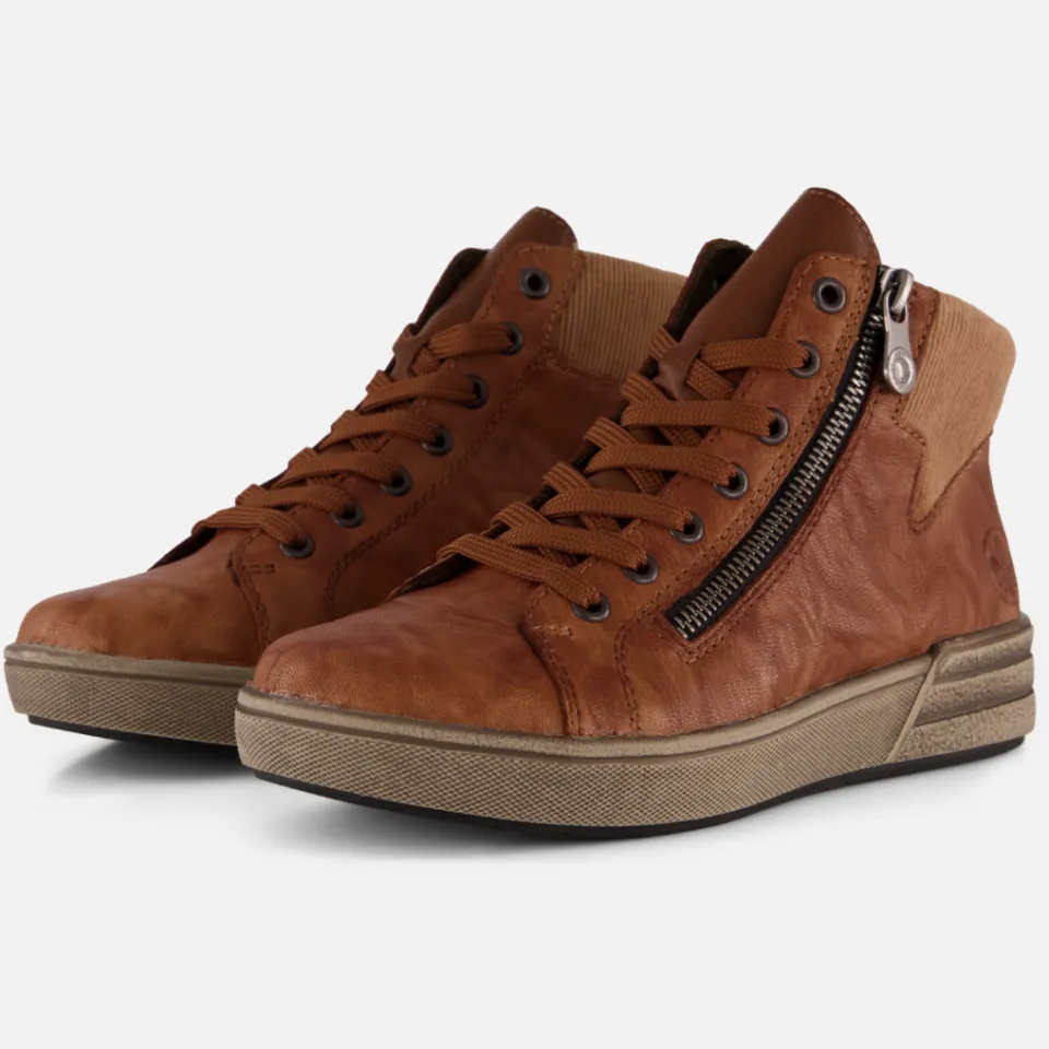Rieker veterboots cognac, foto 4