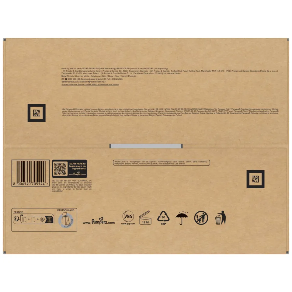 Pampers Premium Protection Maat 2 maandbox - 240 luiers - 4kg - 8kg, foto 3