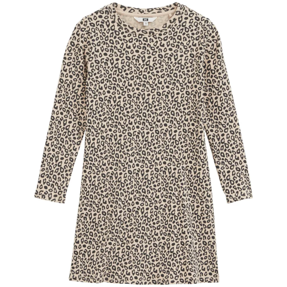 WE Fashion midi jurk beige, foto 2